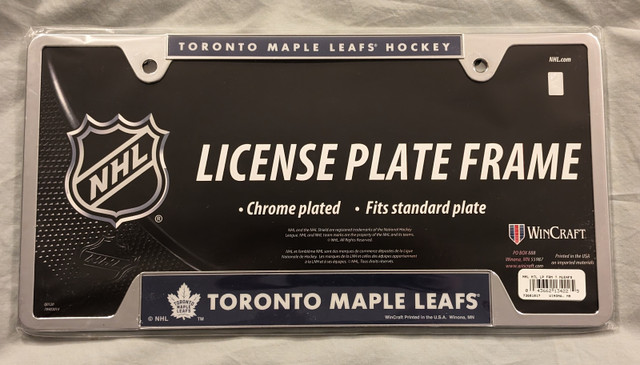 Toronto Maple Leafs Chrome License Plate Frame