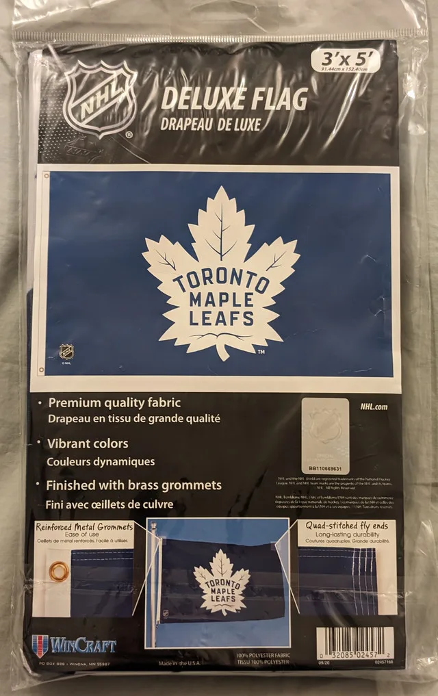 Toronto Maple Leafs Official Deluxe Flag Banner 5 ft x 3 ft thumbnail
