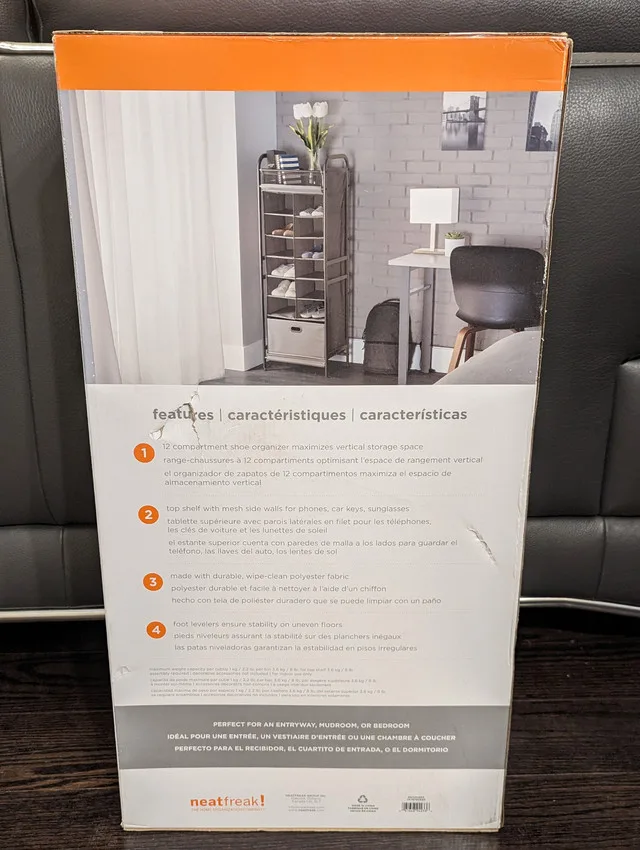 Vertical Cubby Shelving Organizer (Brushed Nickel) - neatfreak! image indicator(3)