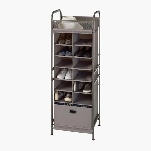 Vertical Cubby Shelving Organizer (Brushed Nickel) - neatfreak! image indicator(6)