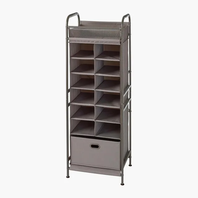 Vertical Cubby Shelving Organizer (Brushed Nickel) - neatfreak! image indicator(7)