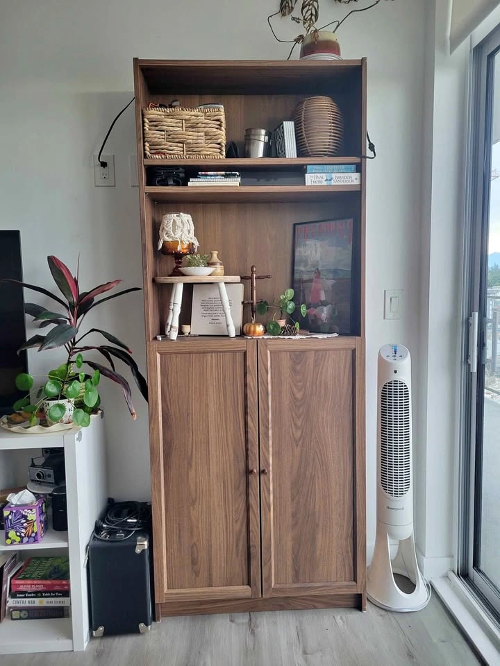 Bookshelf with Cubbard
