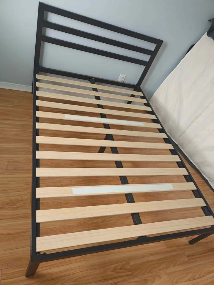 Metal Bed Frame with Slatted Base - photo 4