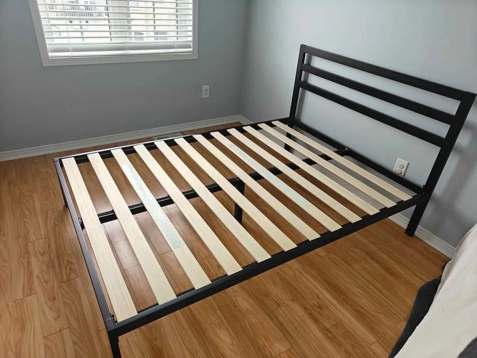 Metal Bed Frame with Slatted Base - photo 5