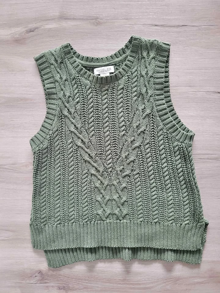 Green Knit Vest