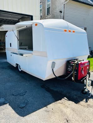 Brand new food trailer: ice cream, bubble waffles, coffee