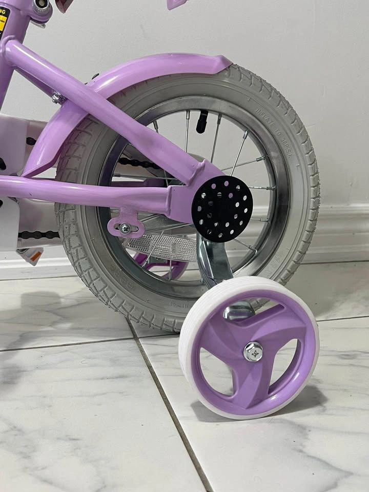 NEW Costway 12” Kids Bike w/ Training Wheels, Basket & Doll Seat - photo 3