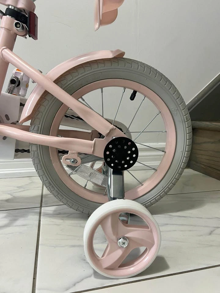 NEW OLAKIDS 12” Girls Bike w/ Training Wheels, Basket & Doll Sea - photo 2