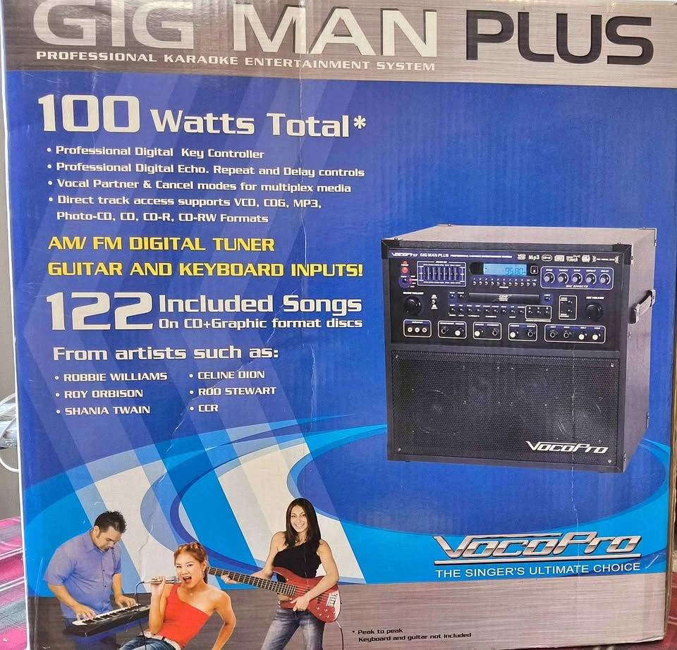 VocoPro Gig Man Plus Karaoke System - Excellent Condition
