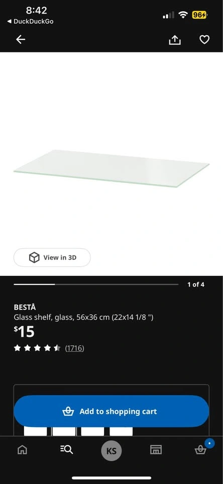 Ikea Besta Doors & Glass Shelves - photo 2