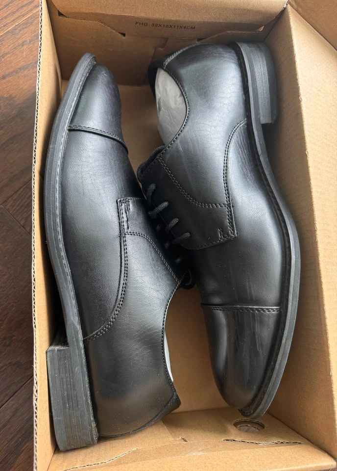 Cusolemore Men Classic Dress Oxfords Wingtip Shoes Black 8.5⚽️ - photo 2