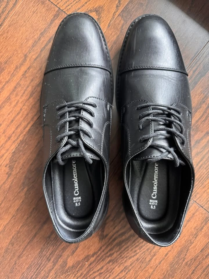 Cusolemore Men Classic Dress Oxfords Wingtip Shoes Black 8.5⚽️ - photo 3