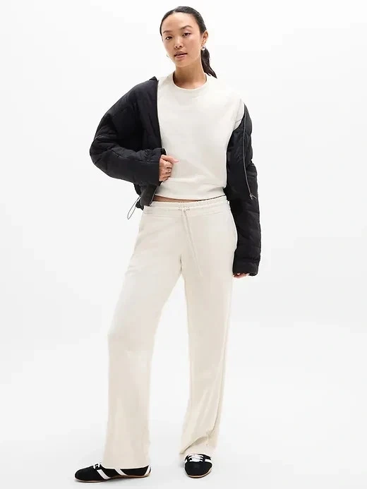 Athleta Women's Seasoft Rib Crewneck Sweatshirt ~ Bone ~ Small⚽️ - photo 2