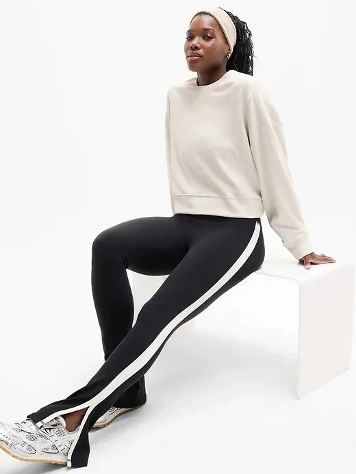 Athleta Women's Seasoft Rib Crewneck Sweatshirt ~ Bone ~ Small⚽️ - photo 4