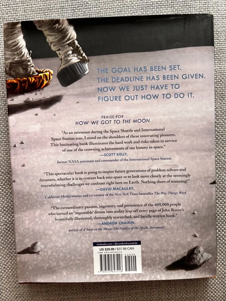 How We Got to the Moon Book by John Rocco - Hardcover⚽️ - photo 2