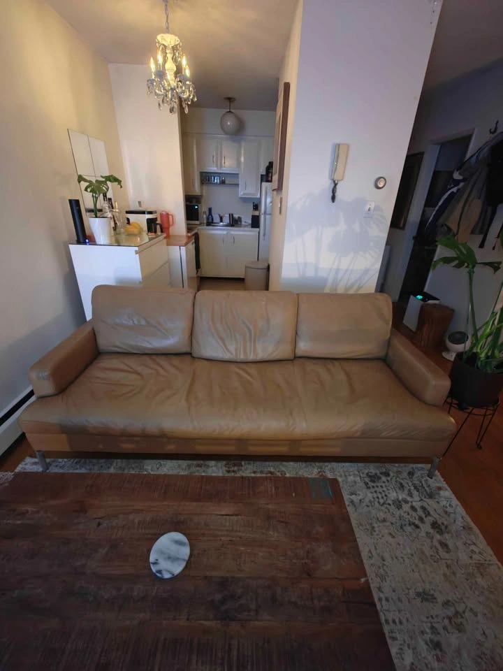 Eq3 Cognac Leather Sofa - photo 2