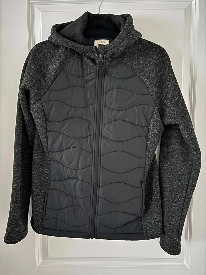 Mountain Warehouse Ascent Womens Padded Jacket Black, Size 6⚽️