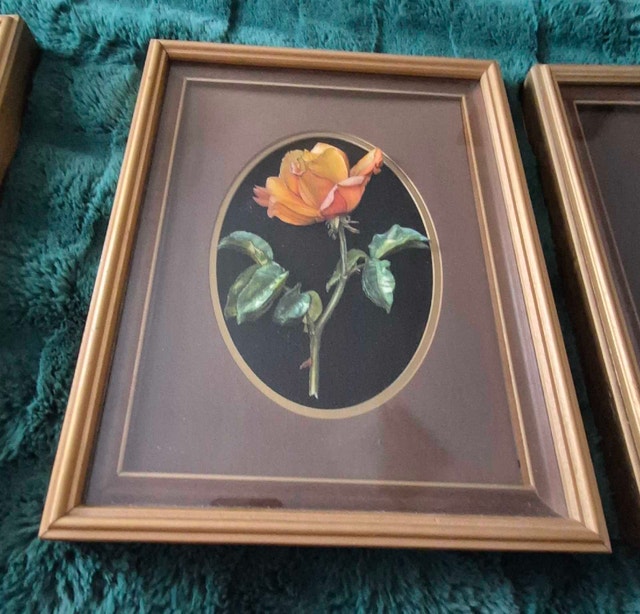 3 Rose Paper Decoupage 11.5"x9.5" - photo 3