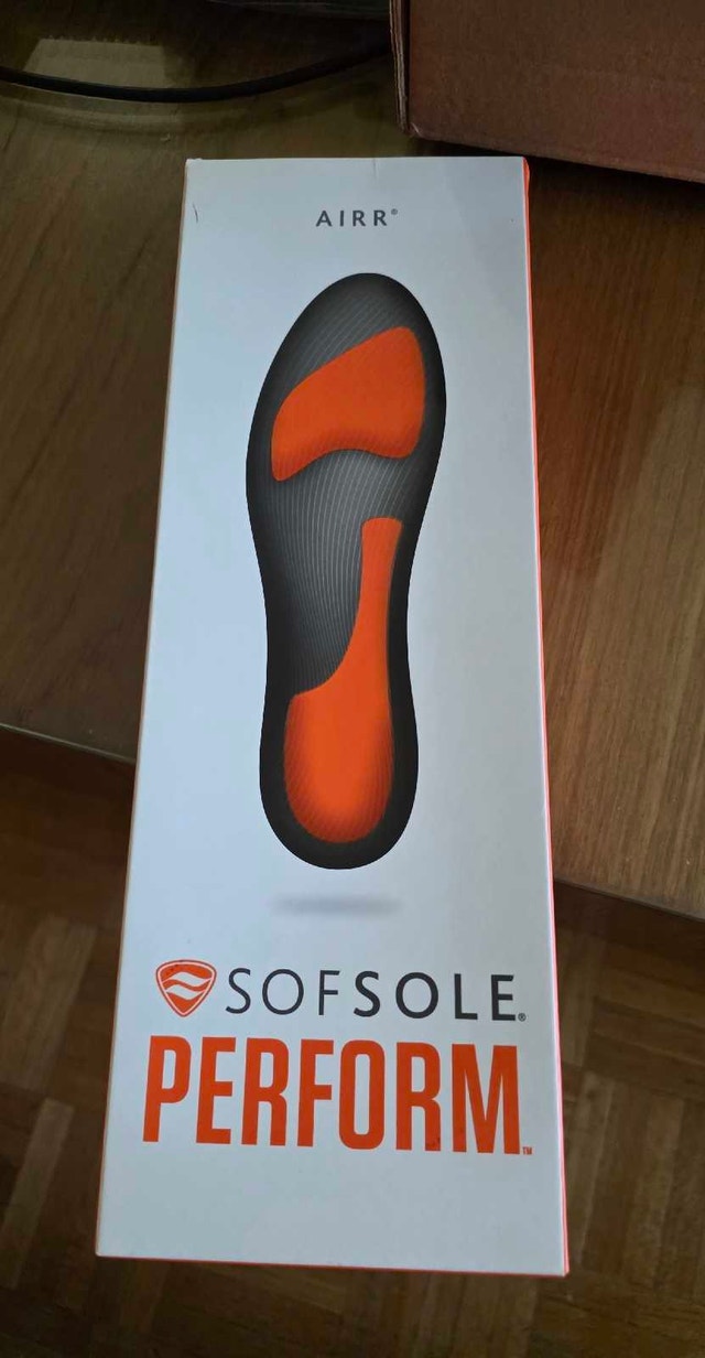 Airr - Sofsole Perform Insoles - Brand New - Wm sz 8 - 11