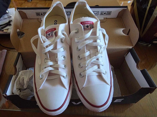 White Converse All Star - never worn W Sz 9 M Sz 7 - photo 2