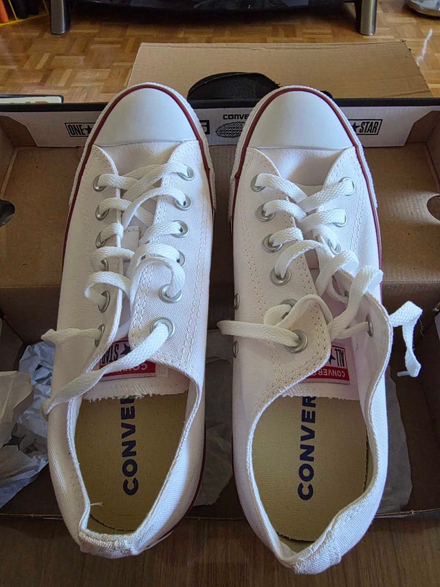 White Converse All Star - never worn W Sz 9 M Sz 7 - photo 3
