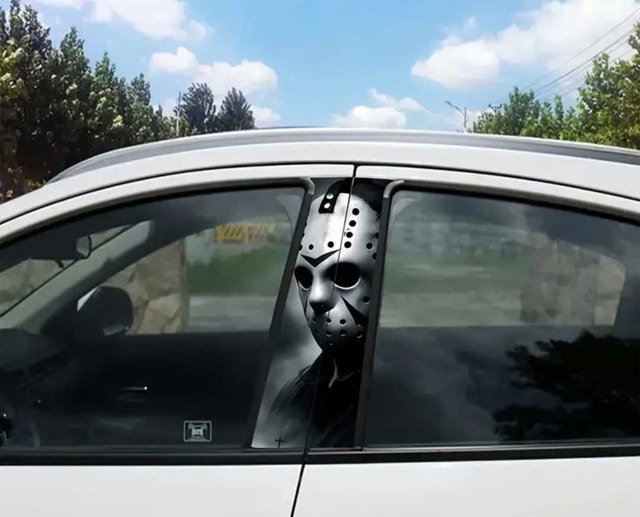 Friday the 13th - Jason - SUV Pillar Stickers - pair - Brand New