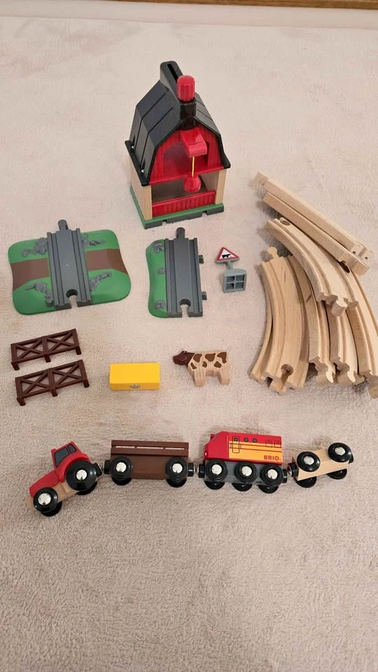 BRIO Farm Railway Set
