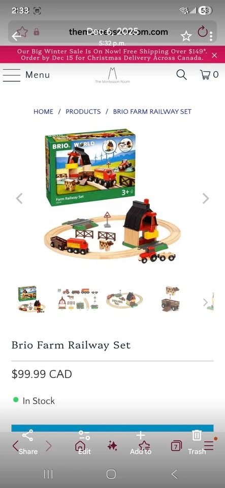 BRIO Farm Railway Set - photo 2
