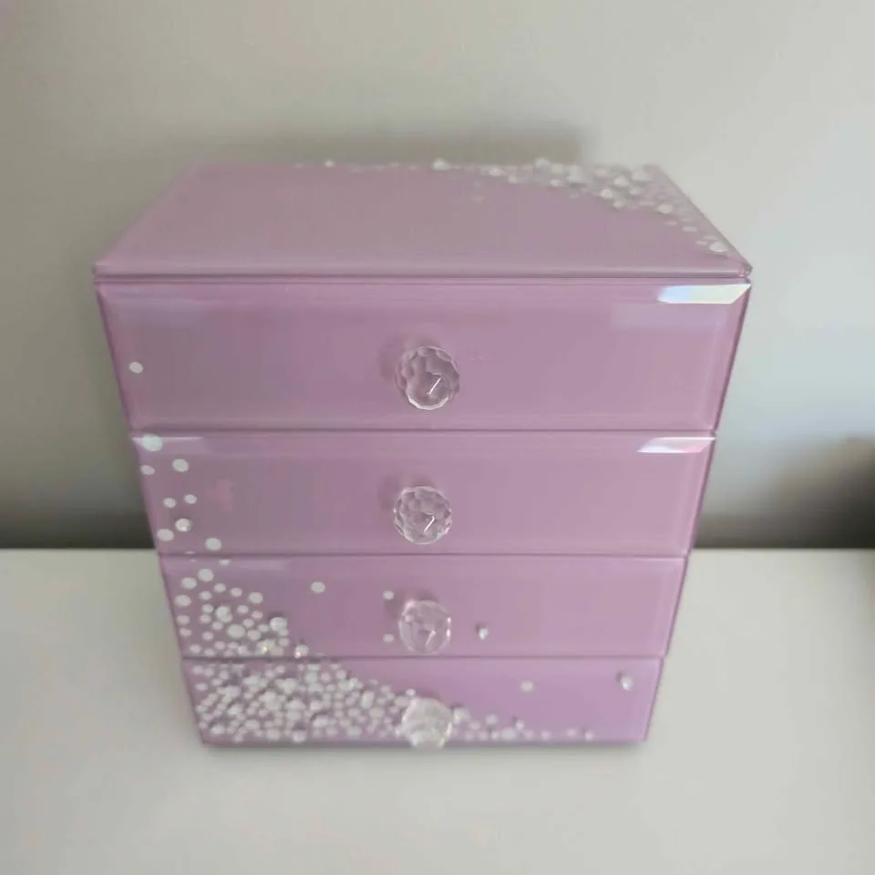 Gorgeous Glass Purple Jewelry Box - photo 3