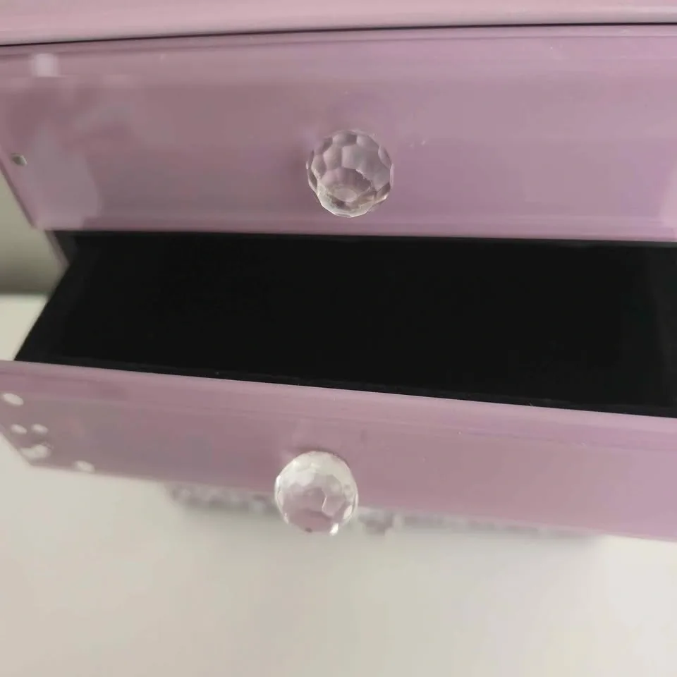 Gorgeous Glass Purple Jewelry Box - photo 5