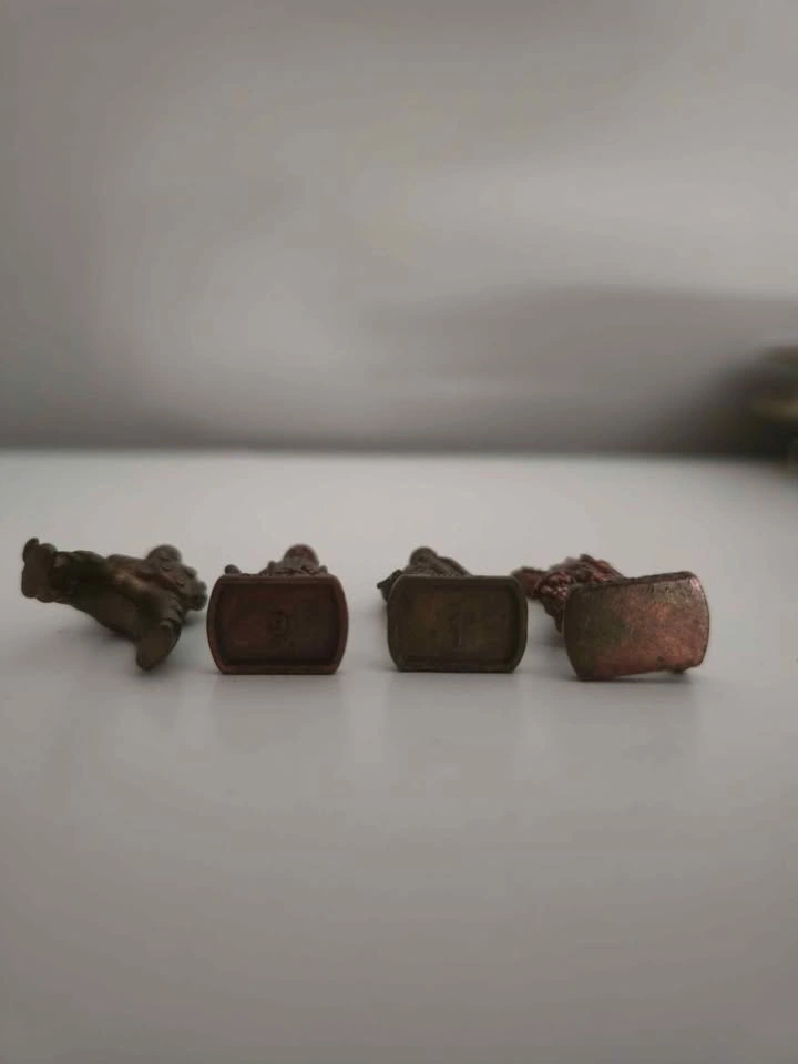 Unique Vintage Kinder Brass Mini Figures - photo 5