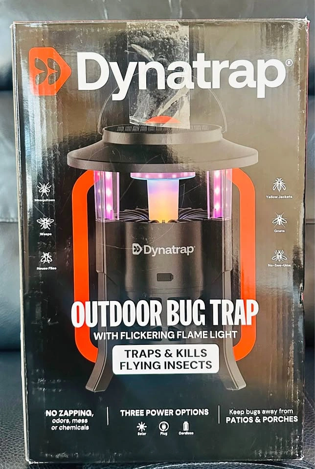 Dynatrap Outdoor Bug Trap with Flickering Flame Light - 3 Power