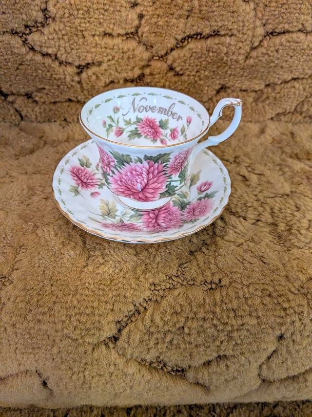 Royal Albert November Tea Cup and Saucer