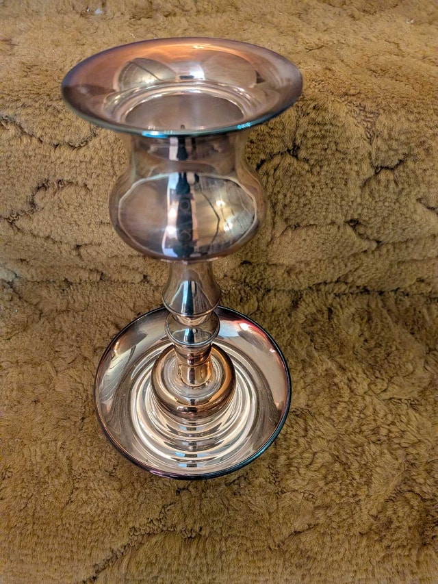Silver-Plated Candle Holder