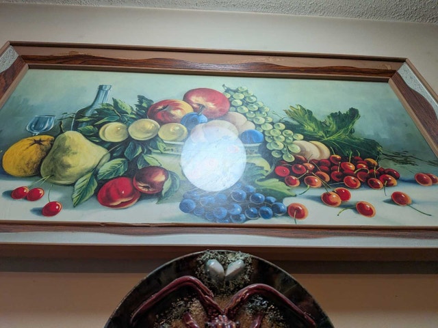 Vintage Still Life Fruit Painting