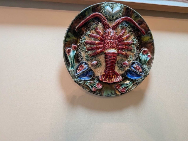 Ceramic Lobster Decorative Wall Plate