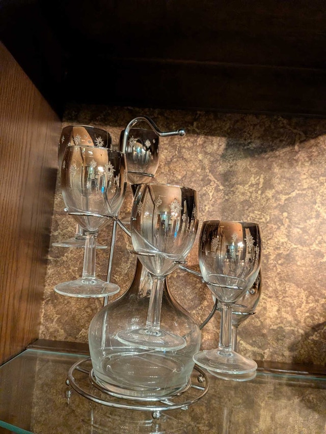 Vintage Wine Decanter Set