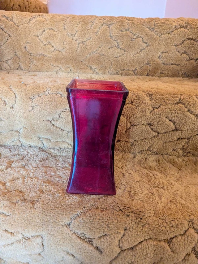 Red Glass Vase