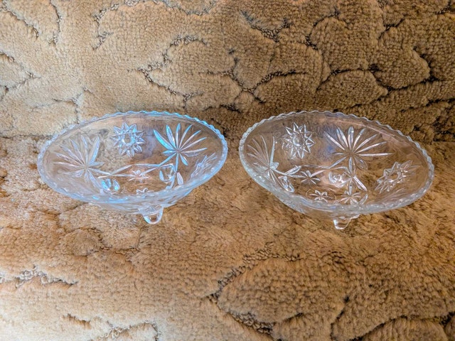 Vintage Pressed Glass Bowls