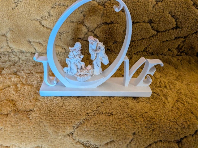 LOVE Nativity Scene Ornament