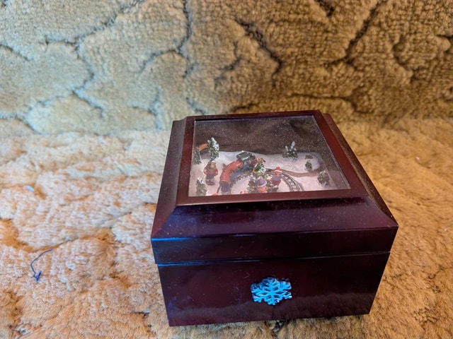 Christmas Train Music Box