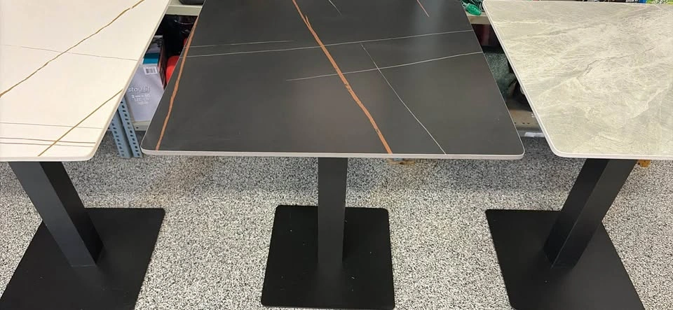 Scratch resistant restaurant tables, sinter stone top - photo 2