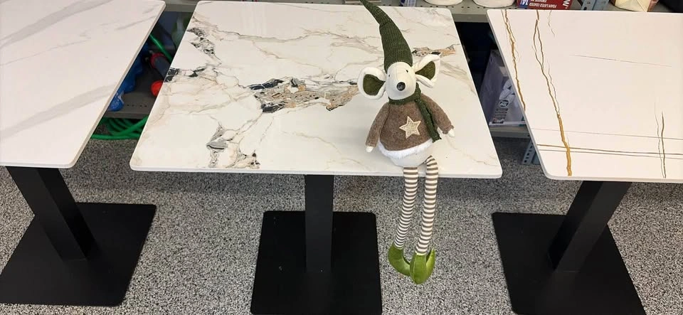 Scratch resistant restaurant tables, sinter stone top - photo 5