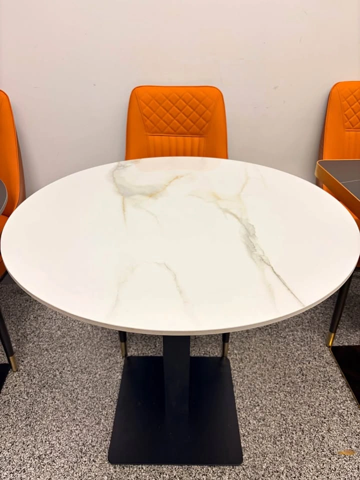 Round table for sell. Brand new, porcelain sinter stone top