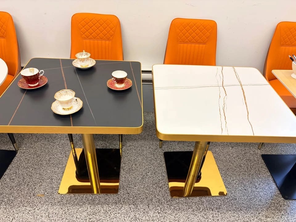 Round table for sell. Brand new, porcelain sinter stone top - photo 2