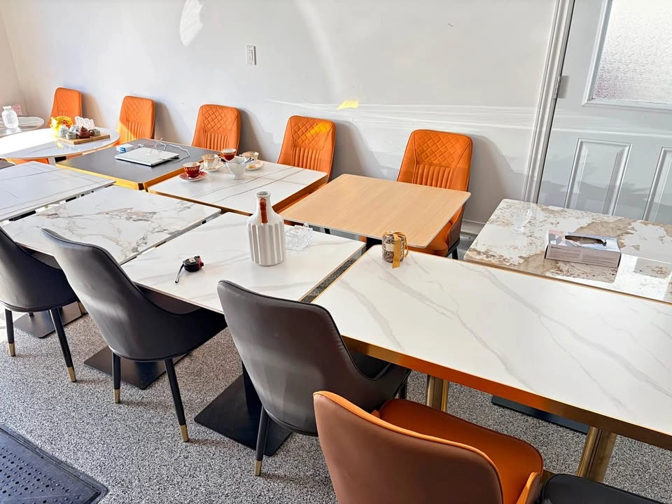 Commercial Restaurant Tables, Stone Top, Various Colors