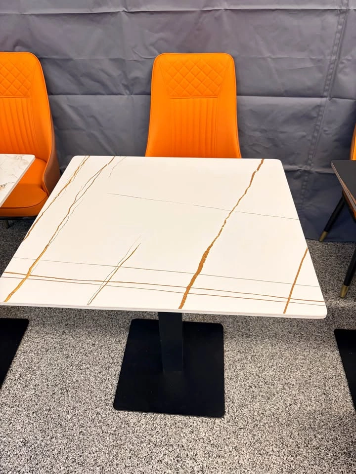 Restaurant table, brand new, stone top with steel base. $150 - photo 3