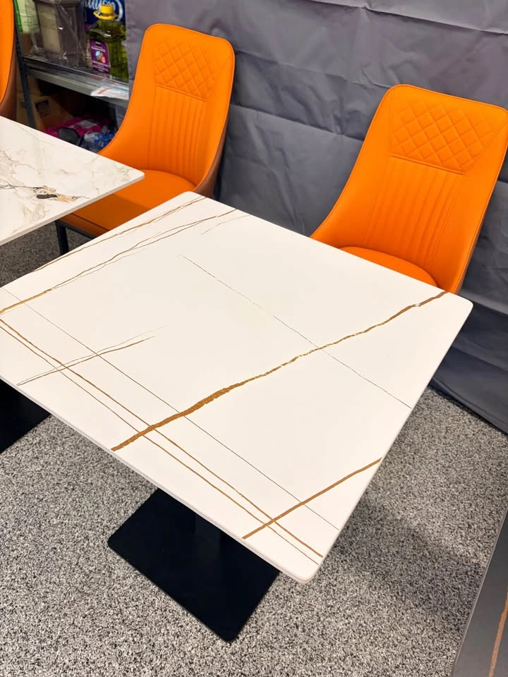 Restaurant table, brand new, stone top with steel base. $150 - photo 4
