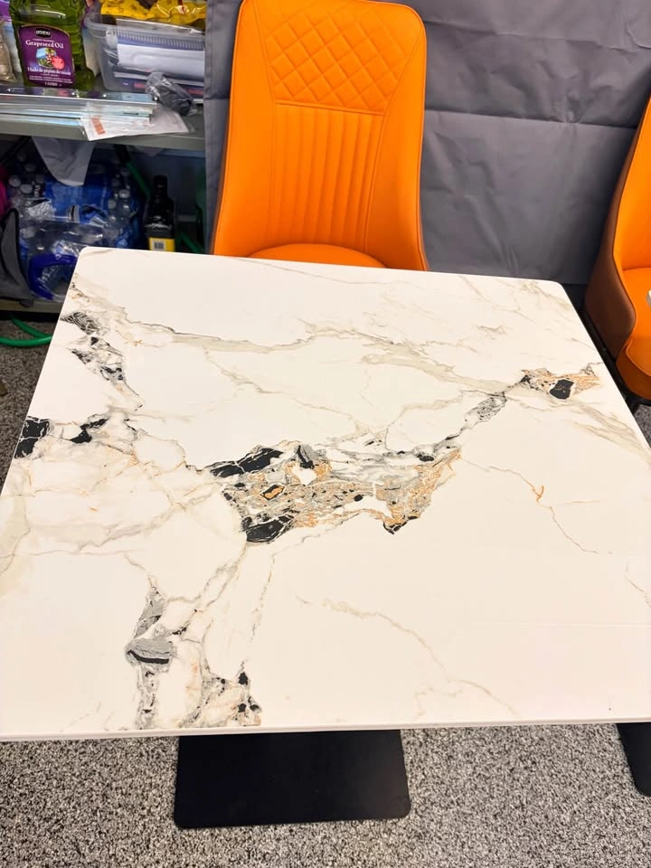 Restaurant table, brand new, stone top with steel base. $150 - photo 5