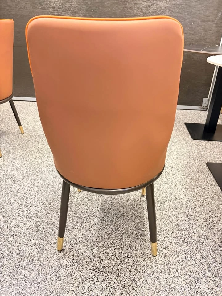 Oasis Furniture Modern Dining Chair, Orange and Brown - photo 5